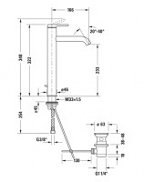 MONOMANDO LAVABO CAÑO ALTO C.1 DURAVIT